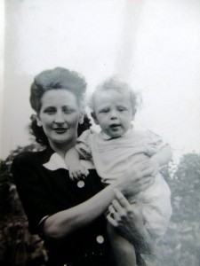 Eileen Dale with son John, 1946.