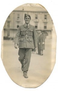 1942. Reg is 37 and serving in the Royal Air Force. The photo is dated in his hand, Monday 3rd August 1942 - Weston-super-Mare.