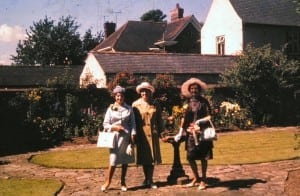 1963. Susan's aunties Nancy, Thelma and Peggy pose at the wedding of Susan Dale to John Waite