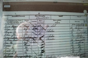 30 March 1851: Census shows James Minchin, Eliza, Thomas, John and XXX